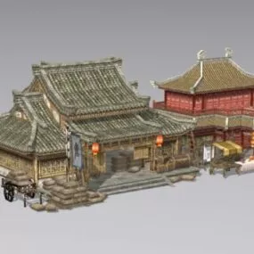 Ancient Chinese Architecture Buildings 3d model