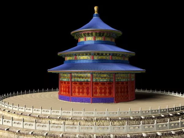 Mausoleum Temple Building 3d model