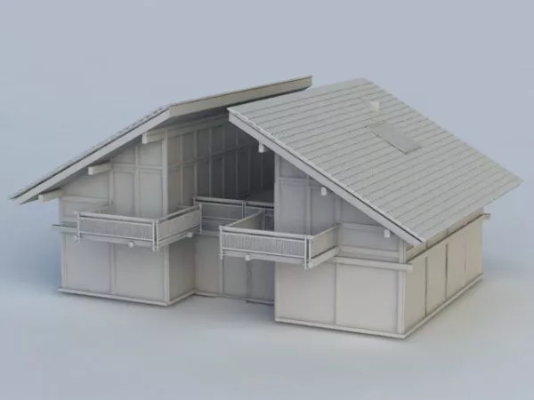 Old Abandoned House 3d model Old Abandoned House 3d model