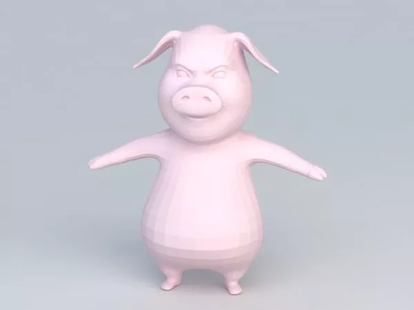 Cartoon Pig 3d model Cartoon Pig 3d model