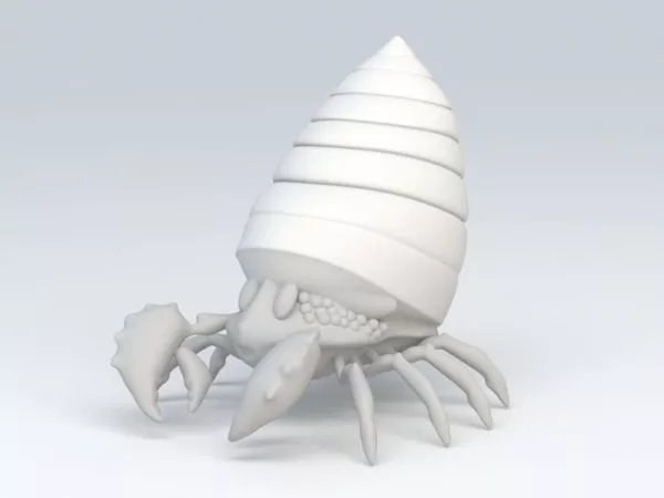 Hermit Crab 3d model Hermit Crab 3d model