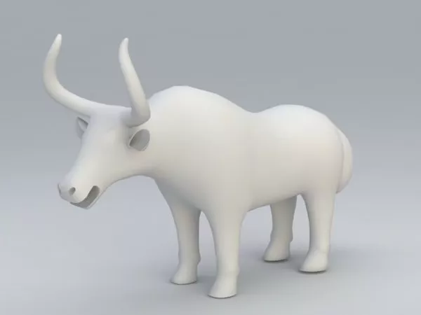 Yak Statue 3d model Yak Statue 3d model