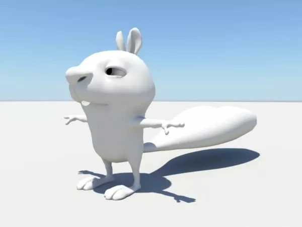 Cartoon Squirrel Character Rig 3d model Cartoon Squirrel Character Rig 3d model