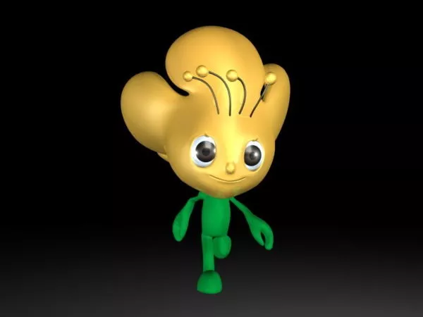Cartoon Mascot Rig 3d model Cartoon Mascot Rig 3d model