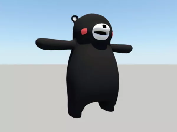 Abandoned Toy Teddy Bear 3d model