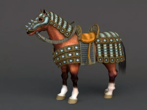 Armored Horse 3d model Armored Horse 3d model