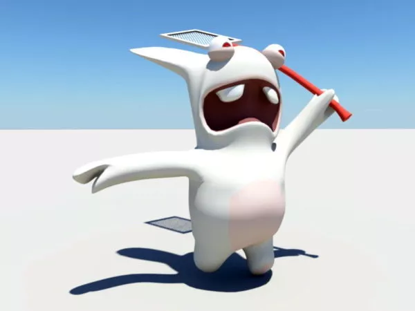 Crazy Rabbit Cartoon 3d model Crazy Rabbit Cartoon 3d model