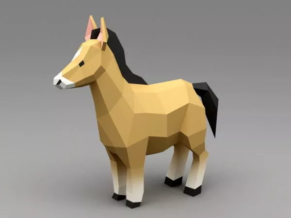 Low Poly Horse 3d model Low Poly Horse 3d model