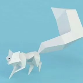 Low Poly Fox 3d model