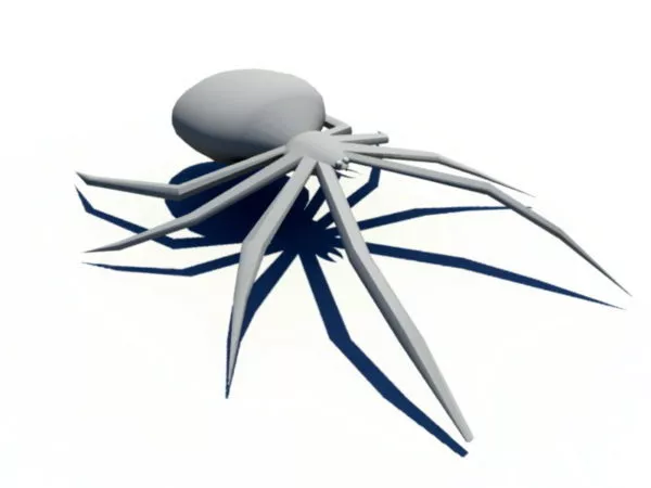 Red Spider Monster Creature 3d model