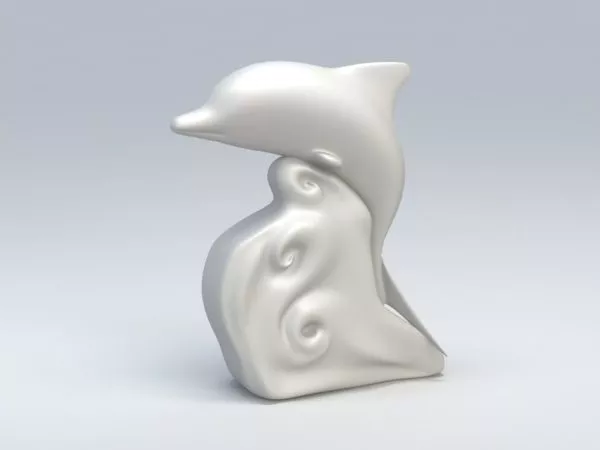 Dolphin Statue 3d model Dolphin Statue 3d model