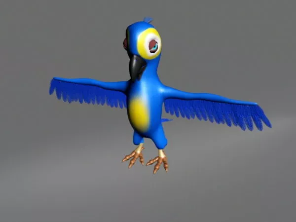 Parrot Rig 3d model Parrot Rig 3d model