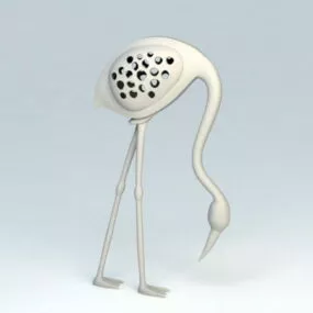 Ostrich Sculpture 3d model