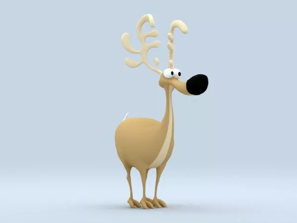 Barasingha Swamp Deer 3d model