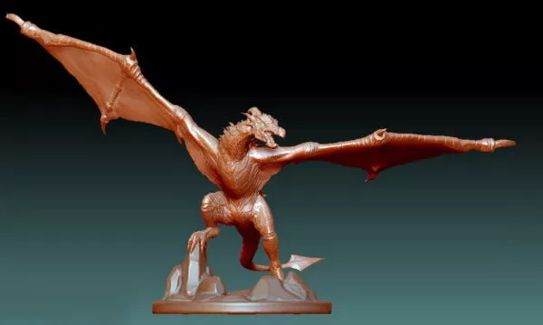 Fire Dragon Head 3d model