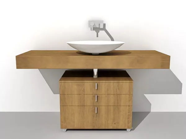 Chrome Tap Sink Accessories 3d model