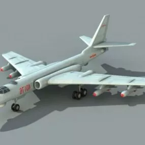 Chinese Xian H-6 Bomber 3d model