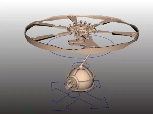 Sci-fi Airship 3d model Sci-fi Airship 3d model