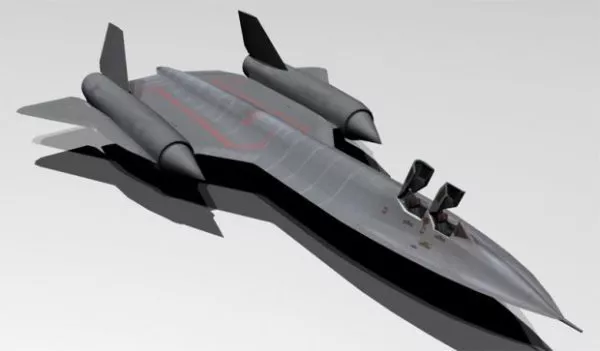 Sr-71 Blackbird 3d model Sr-71 Blackbird 3d model