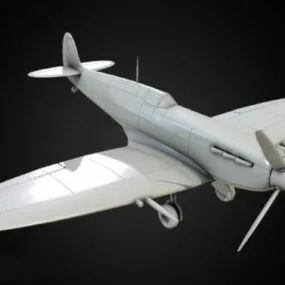 Spitfire Fighter Aircraft 3d model