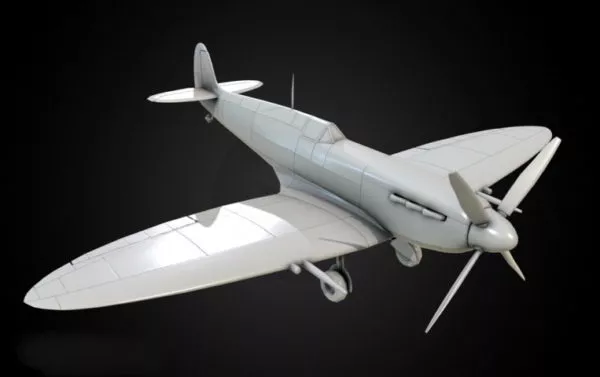 Spitfire Fighter Aircraft 3d model Spitfire Fighter Aircraft 3d model