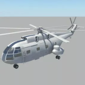 Sa 321 Super Frelon Heavy Transport Helicopter 3d model