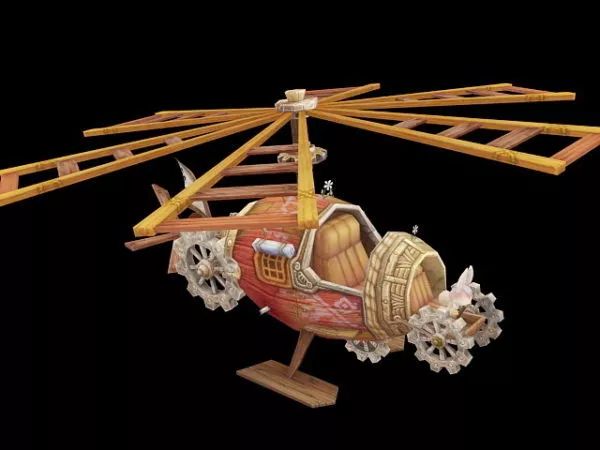 Mi24 Soviet Helicopter With Gunship 3d model