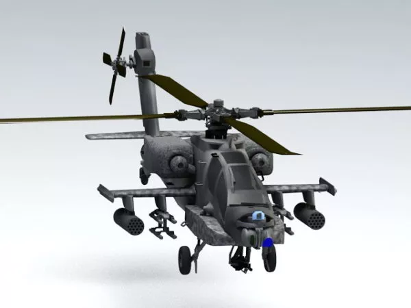 Ah-64 Apache Attack Helicopter 3d model Ah-64 Apache Attack Helicopter 3d model
