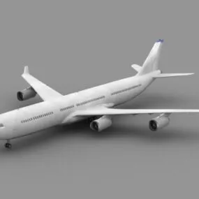 Airbus A340 Airliner 3d model