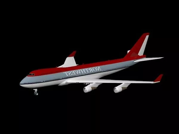 Boeing 747 Wide Size Airliner 3d model