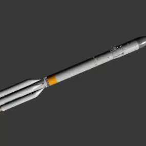 Proton Rocket Launch 3d model