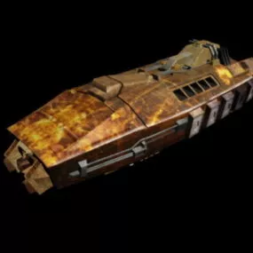 Sci-fi Spaceship 3d model