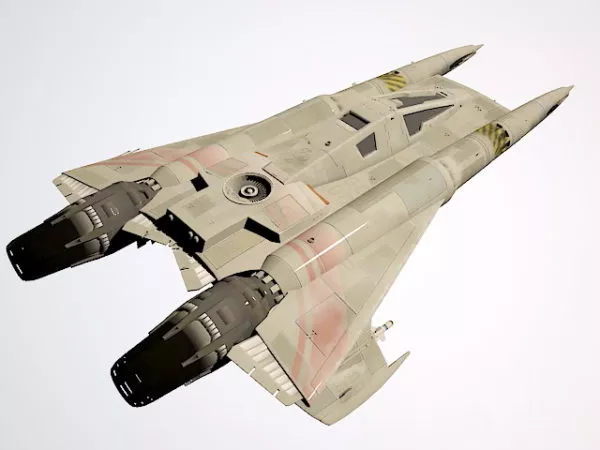 Sci-fi Fighter Aircraft 3d model Sci-fi Fighter Aircraft 3d model