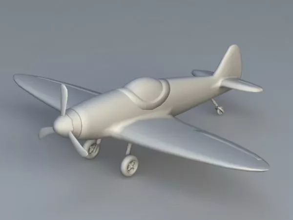 Cartoon Airplane 3d model Cartoon Airplane 3d model