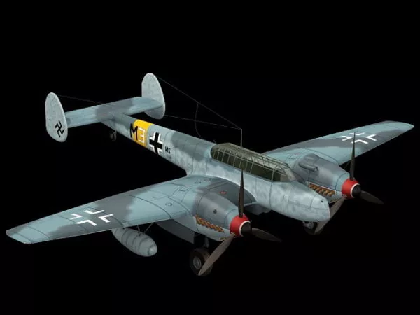 Bf 110 Night Fighter 3d model Bf 110 Night Fighter 3d model
