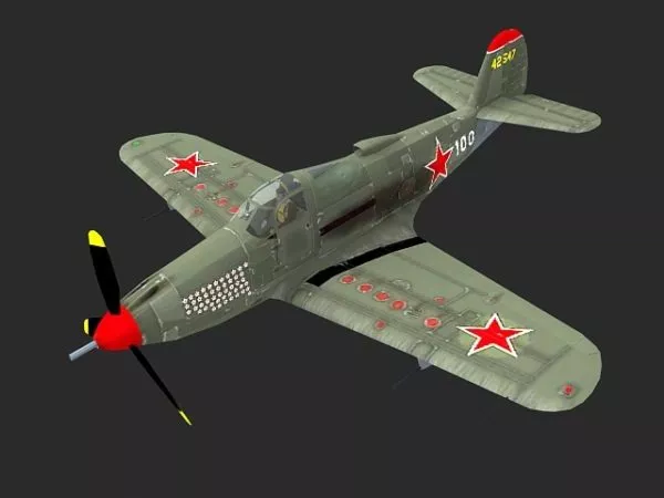 P-39 Airacobra Fighter Aircraft 3d model P-39 Airacobra Fighter Aircraft 3d model