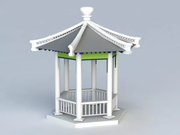 Hexagonal Pavilion 3d model Hexagonal Pavilion 3d model