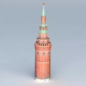 Russia Tower Moscow Kremlin 3d model