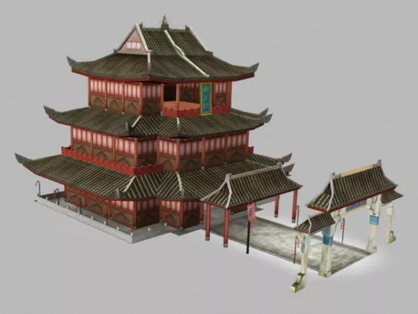 Pavilion Of Prince Teng 3d model Pavilion Of Prince Teng 3d model