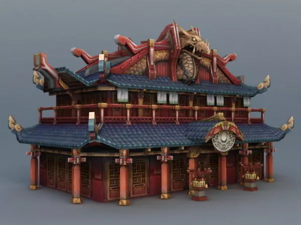 Mausoleum Temple Building 3d model