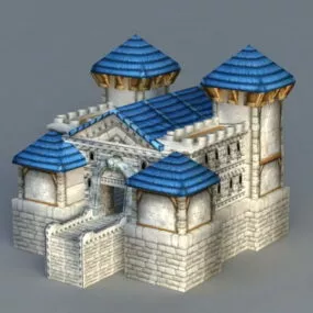 Warcraft Human Buildings 3d model