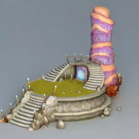 Magical Tower Portal 3d model