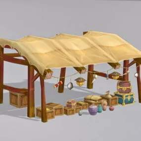 Ancient Tent 3d model