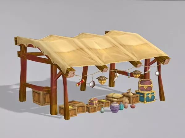 Ancient Military Tent 3d model