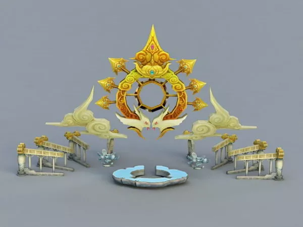 Fantasy Altar 3d model Fantasy Altar 3d model