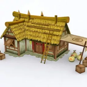 Historical Thatched Cottage 3d model