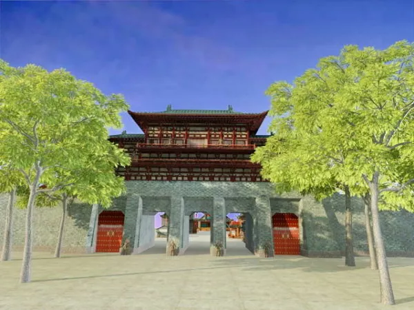 Ancient Chinese City 3d model Ancient Chinese City 3d model