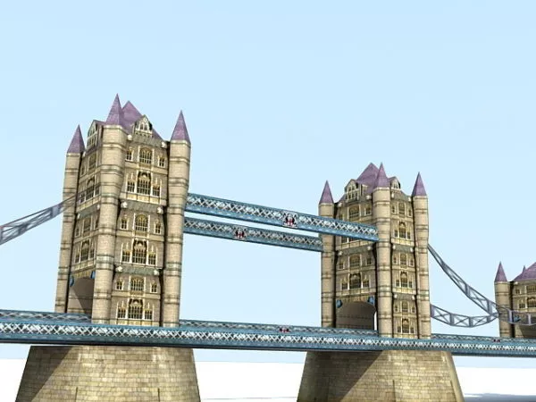 London Tower Bridge 3d model London Tower Bridge 3d model