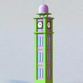 Clock Tower Building 3d model