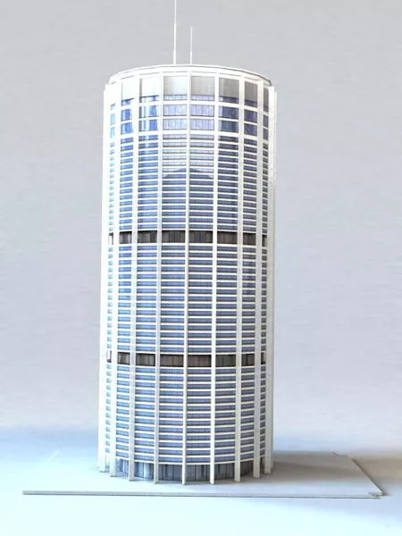 Round Building 3d model Round Building 3d model